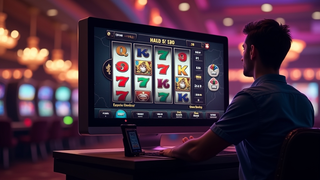 Slot clássico com análise de padrões e ajuste de aposta