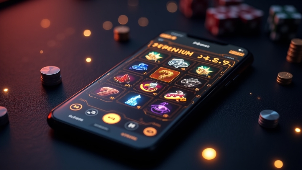 Celular com interface de slots clara e organizada para diferentes perfis de jogadores