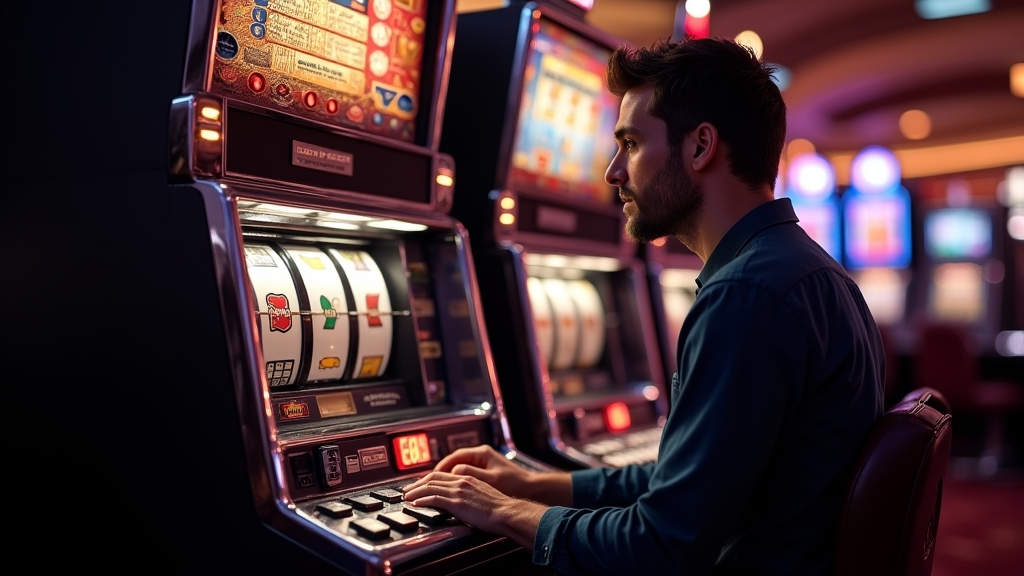 Jogador analisando o ritmo das rodadas em um slot clássico